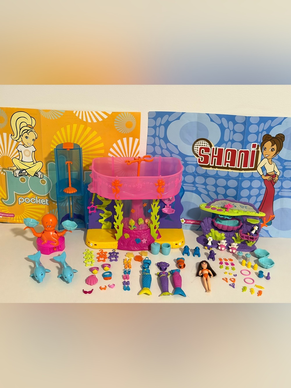 Big lot of polly pocket mermaid stars 2004